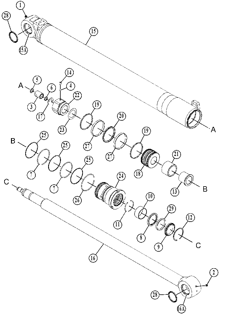 CYLINDER & SEAL GP-HYDRAULIC 5678585 CAT