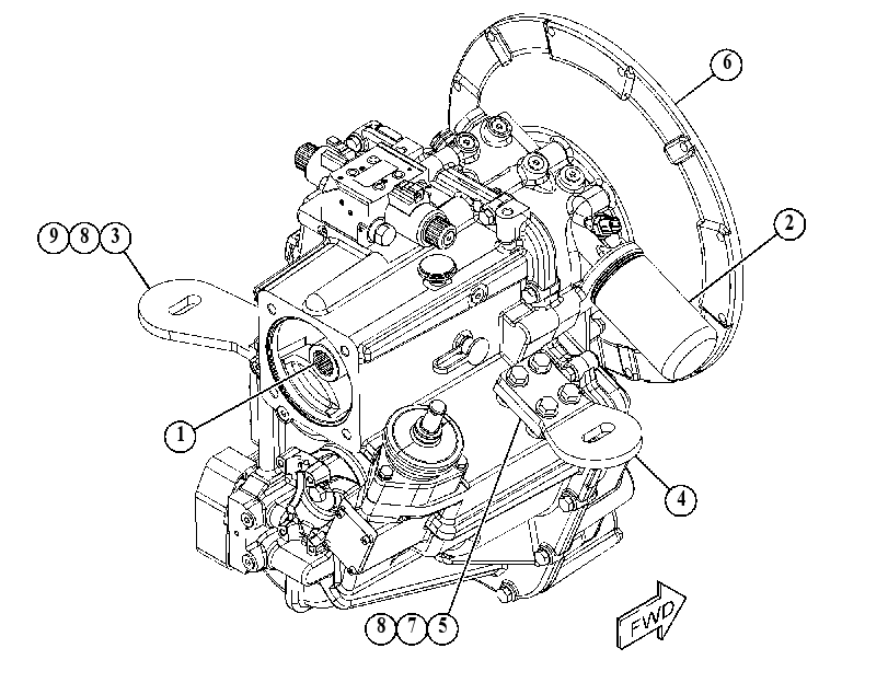 TRANSMISSION & MOUNTING GP 5489679 CAT