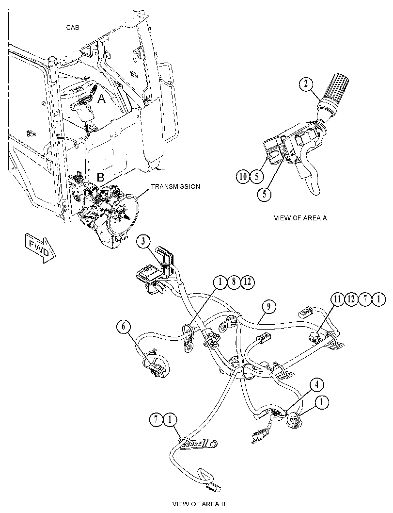 WIRING GP-TRANSMISSION CONTROL 5515230 CAT
