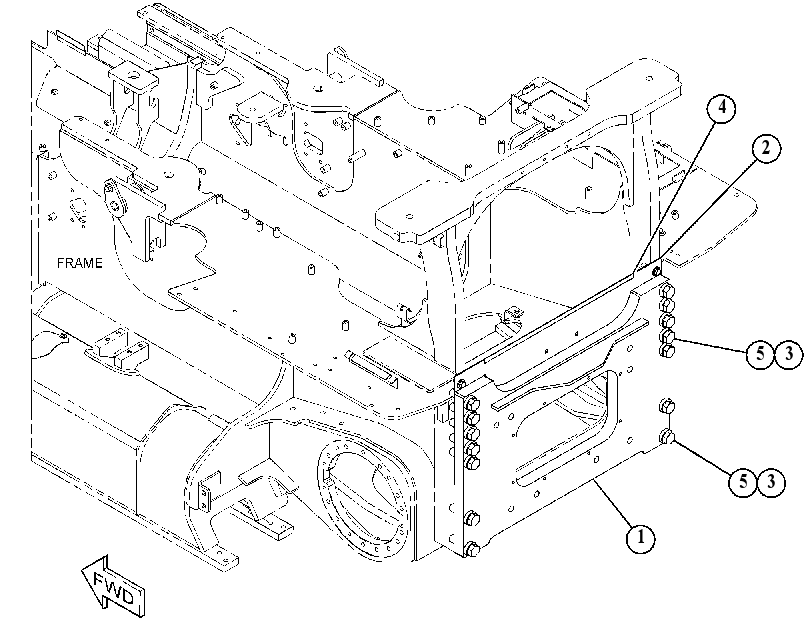 MOUNTING GP-WINCH 3970222 CAT
