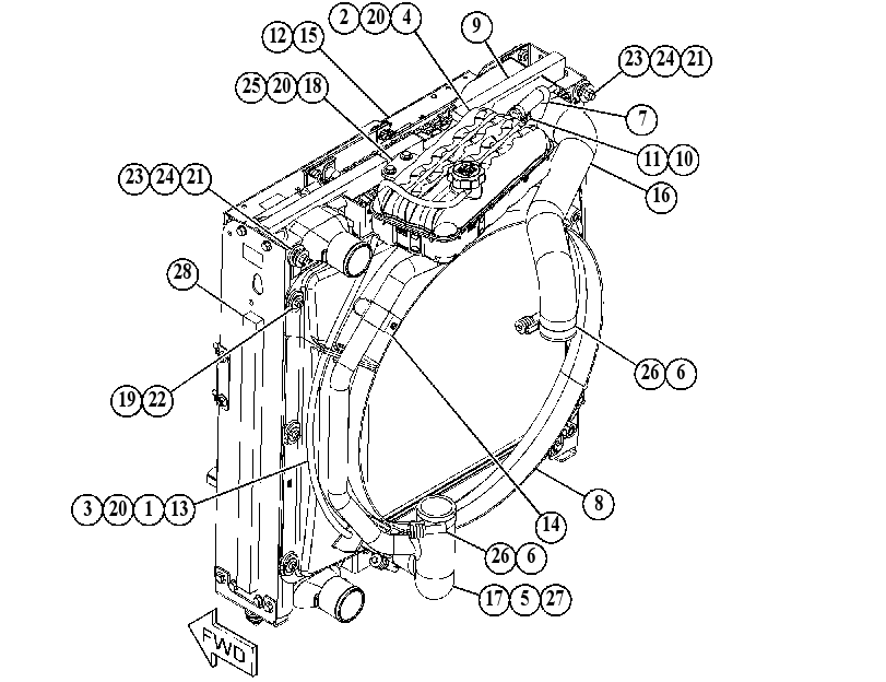 TANK & LINES GP-COOLANT 5481628 CAT