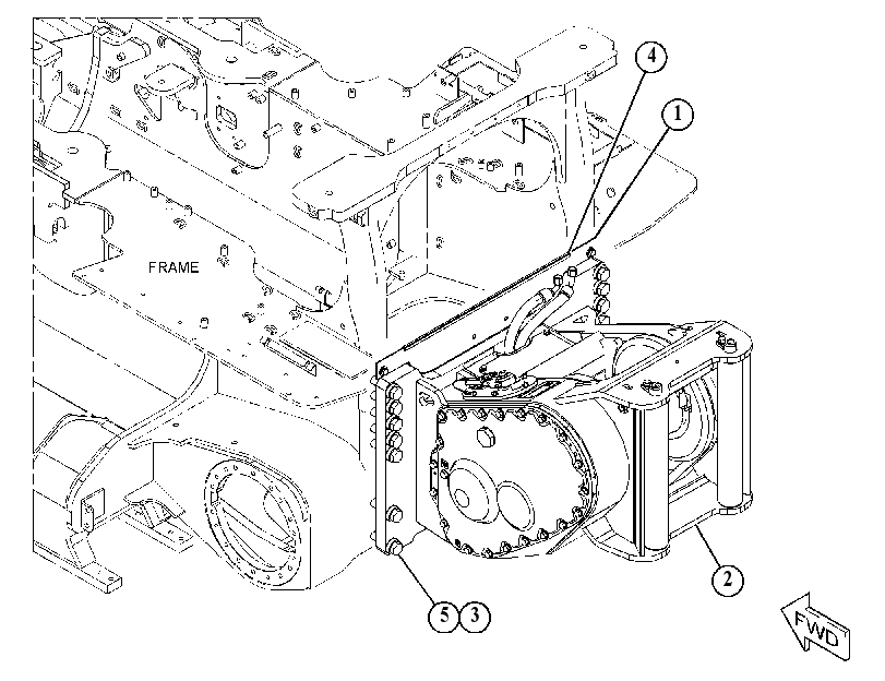 MOUNTING GP-WINCH 4424775 CAT
