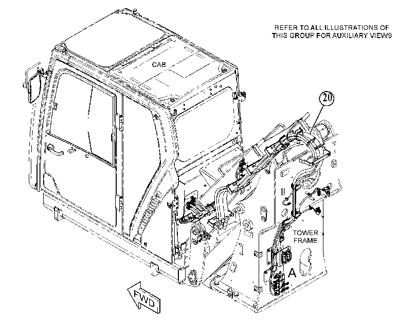 WIRING GP-CAB RISER 5855475 CAT