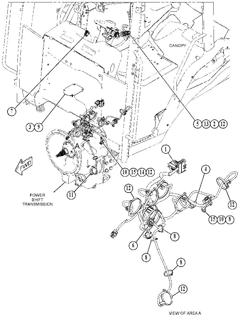 WIRING GP-TRANSMISSION CONTROL 5515231 CAT