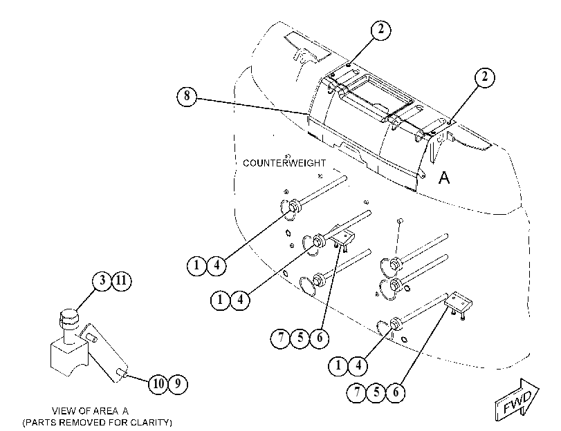 MOUNTING GP-COUNTERWEIGHT 5788553 CAT