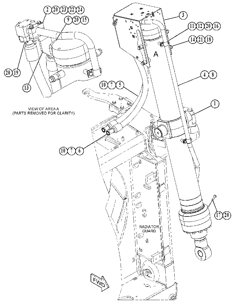 CYLINDER & LINES GP-LIFT 4929078 CAT