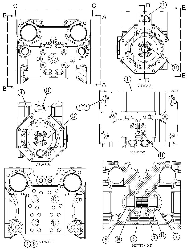 HOUSING GP-PUMP 5715229 CAT
