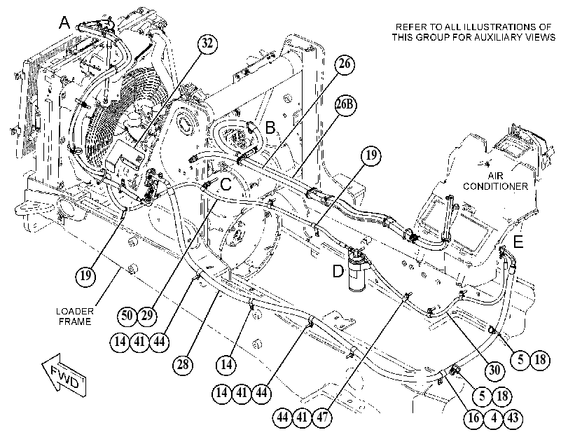 LINES GP-HEATER & AIR COND 5642497 CAT