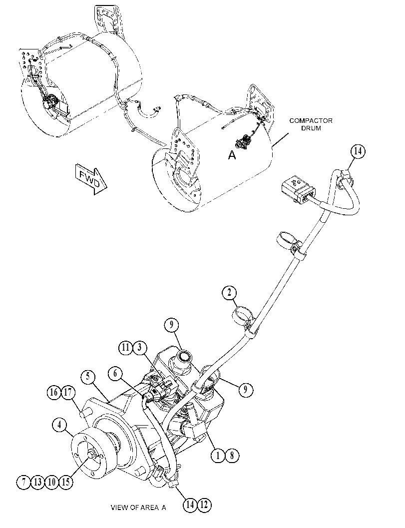 MOTOR & MTG GP-VIBRATORY 3513372 CAT