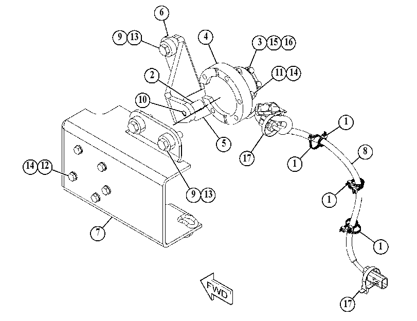 SENSOR & MTG GP-LIFT POSITION 3619877 CAT