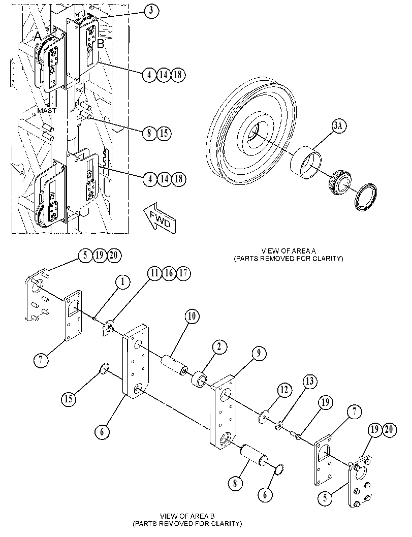 SHEAVE GP-MAST 5041482 CAT