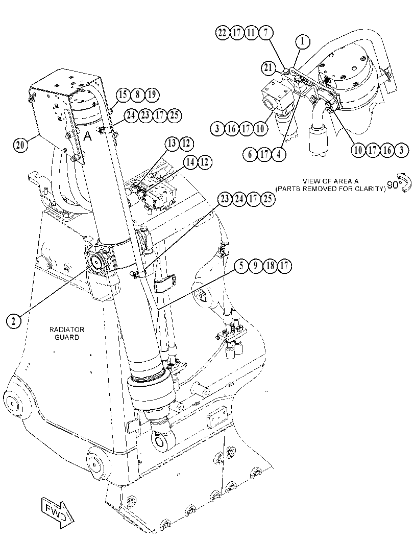 CYLINDER & LINES GP-LIFT 4929080 CAT