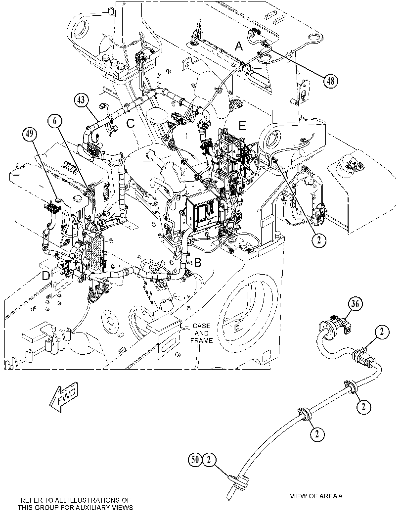 Проводка площадки 5494145 CAT
