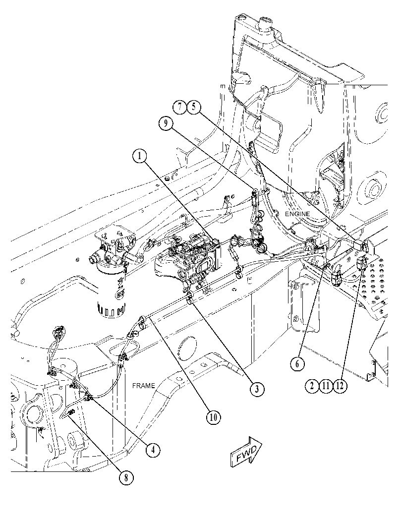 WIRING GP-AUXILIARY 5591219 CAT