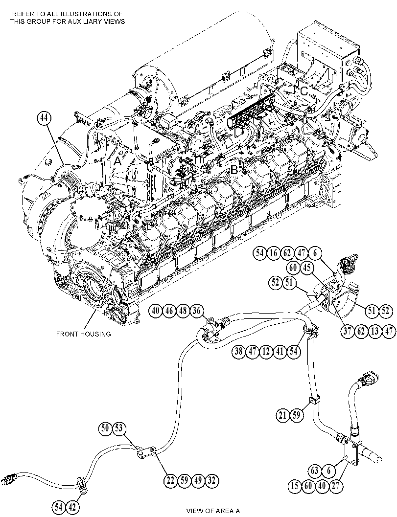 Проводка датчиков 5670250 CAT