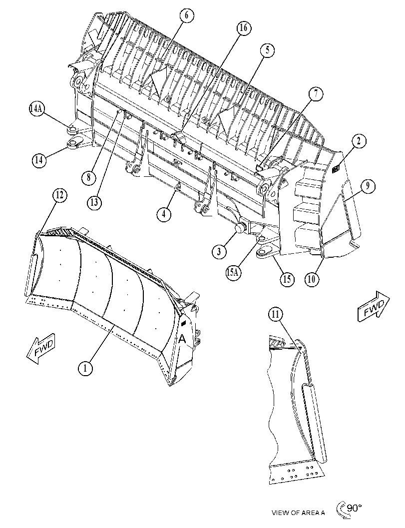 BLADE AS-UNIVERSAL 5836248 CAT