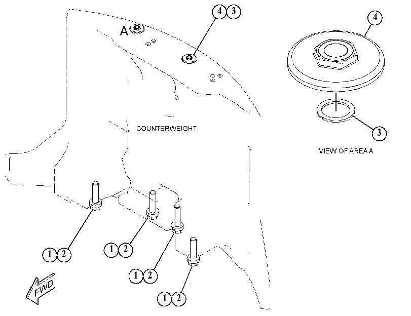 MOUNTING GP-COUNTERWEIGHT 5605537 CAT