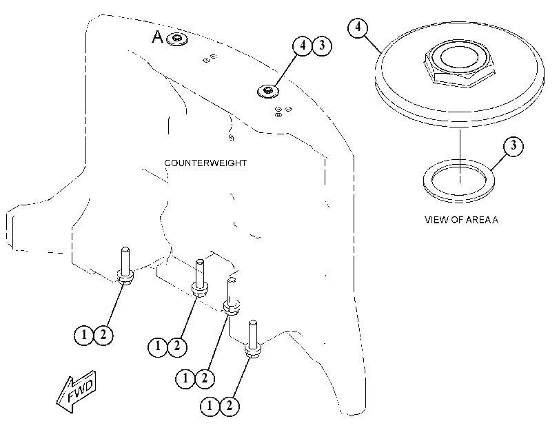 MOUNTING GP-COUNTERWEIGHT 5605535 CAT