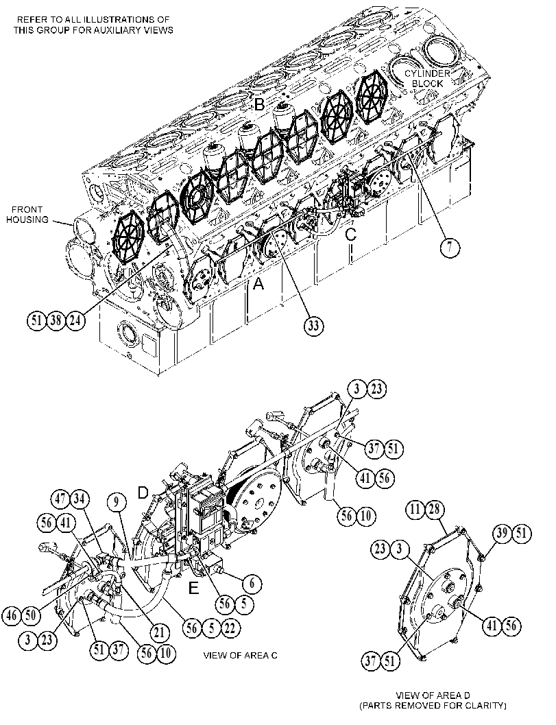 COVER GP-CRANKSHAFT 5432980 CAT
