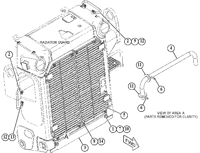 DOOR GP-RADIATOR 5489628 CAT