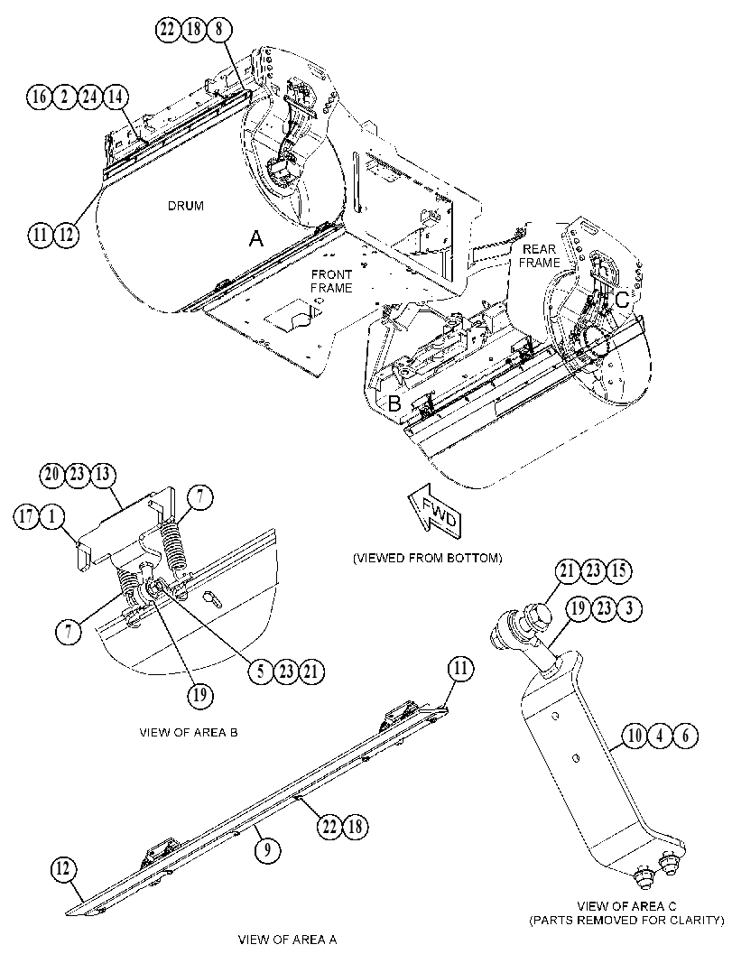 SCRAPER GP-DRUM 5887560 CAT
