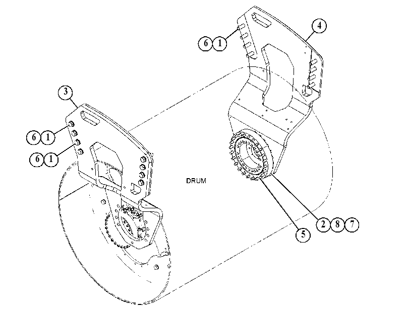 SUPPORT GP-DRUM 5521718 CAT