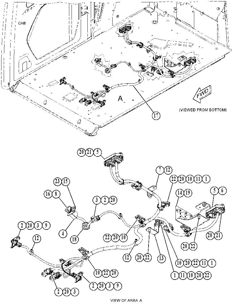 Проводка площадки 5267540 CAT