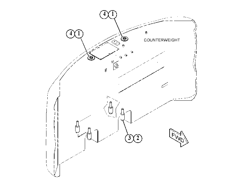 MOUNTING GP-COUNTERWEIGHT 5605371 CAT