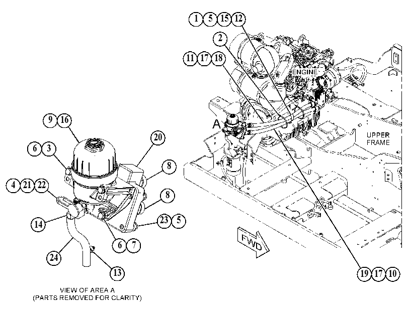 FILTER & MTG GP-ENGINE OIL 5581940 CAT