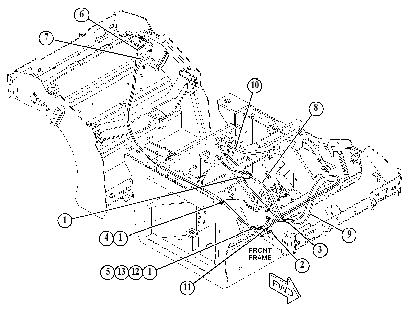 LINES GP-BRAKE & SHIFT 5621274 CAT