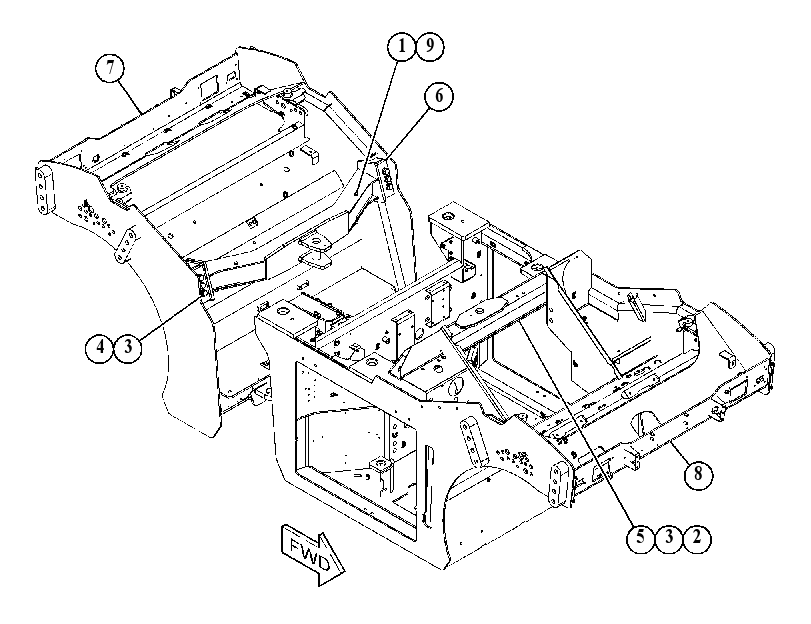 FRAME GP-COMPACTOR 5426451 CAT