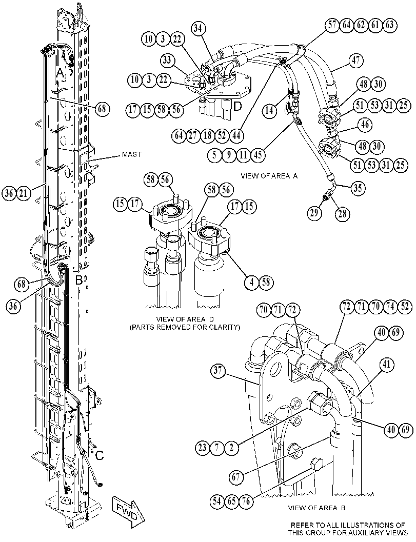 LINES GP-MAST 5485572 CAT