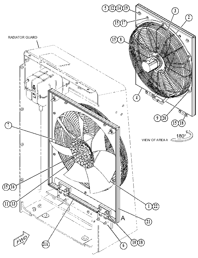 FAN & MOTOR GP 3276887 CAT
