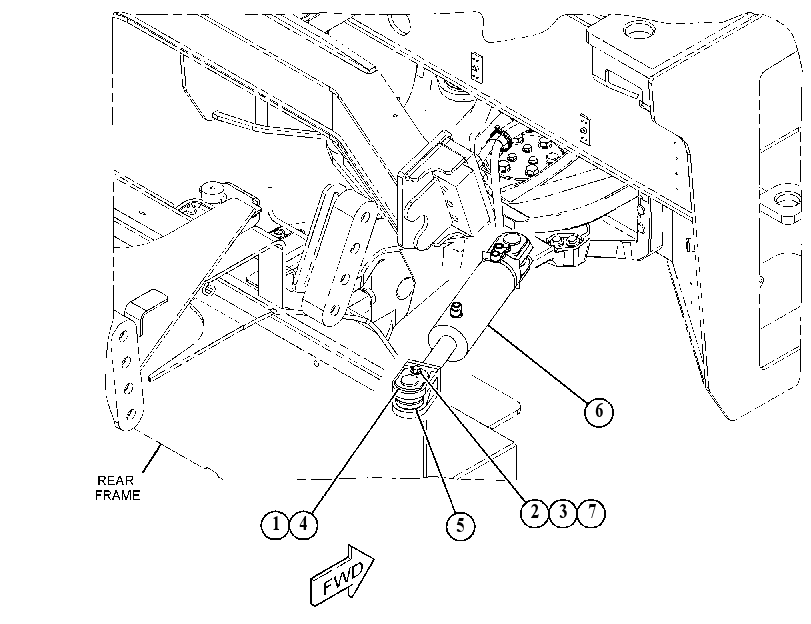 CYLINDER & MTG GP-HYDRAULIC 5831374 CAT