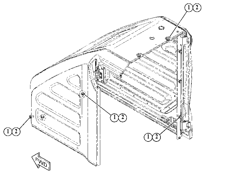 MOUNTING GP-HOOD 5444817 CAT