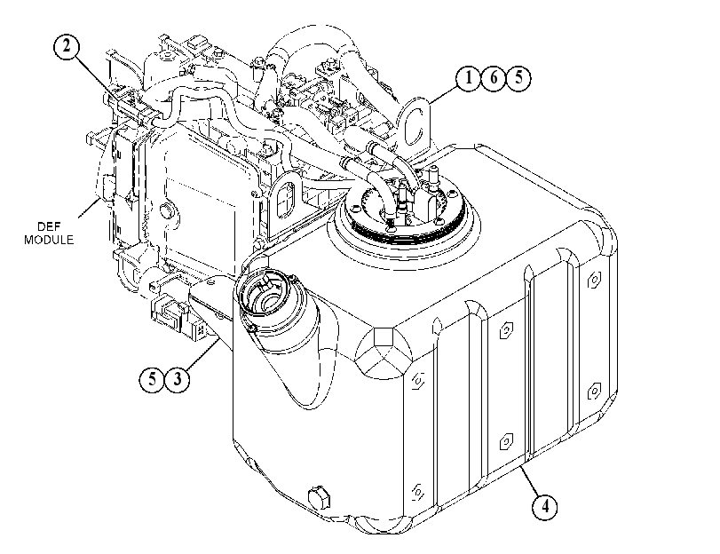Бак AdBlue 3892649 CAT