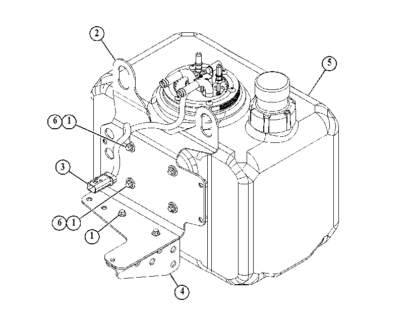 Бак AdBlue 3892647 CAT
