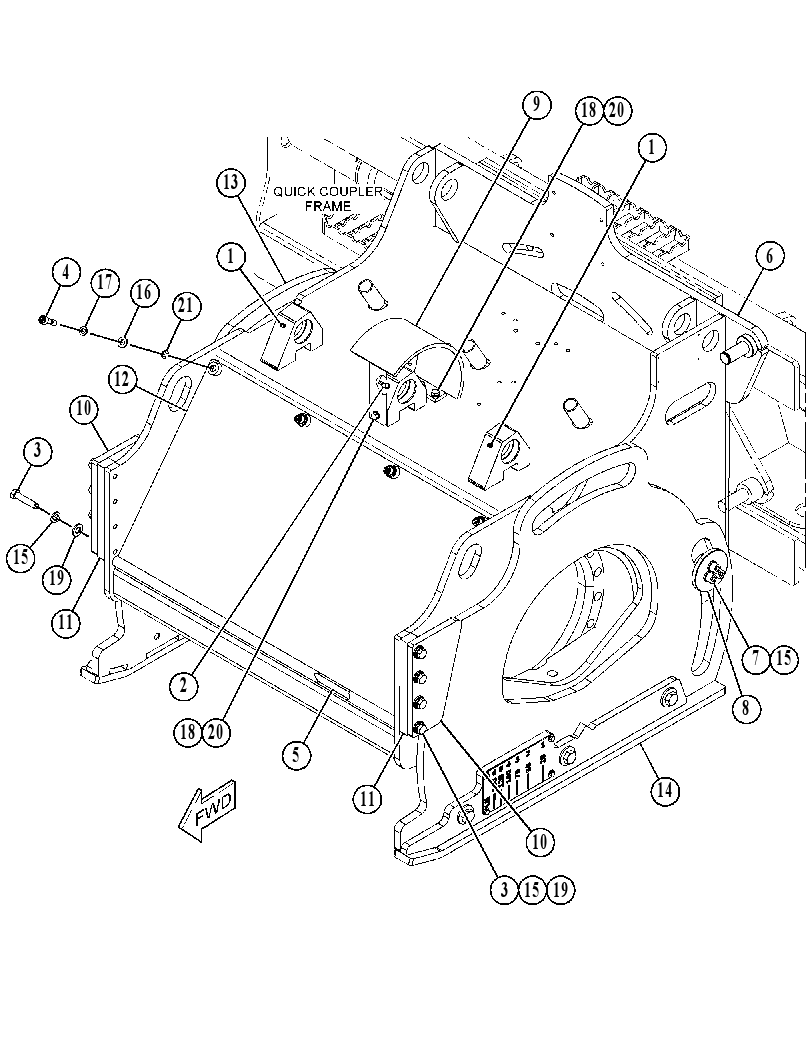 FRAME GP-COLD PLANER 5295815 CAT