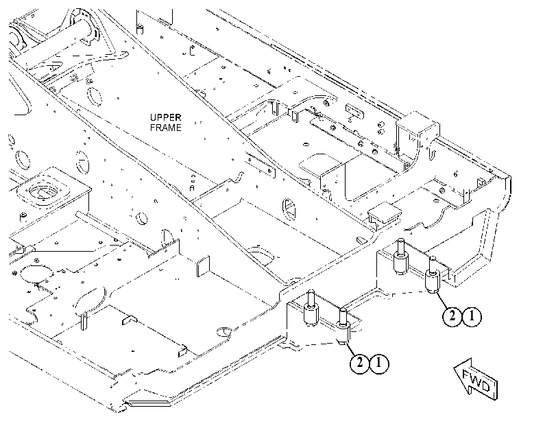 MOUNTING GP-COUNTERWEIGHT 5539134 CAT