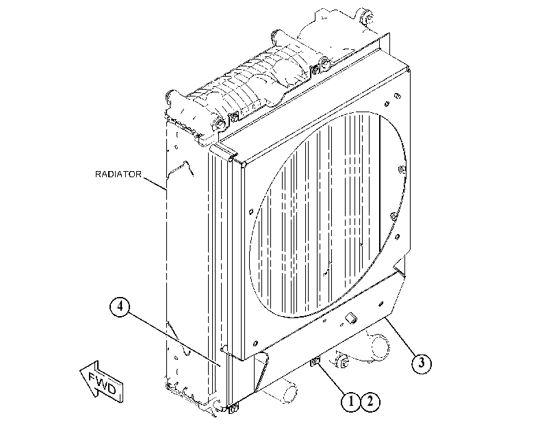 SHROUD GP-RADIATOR 5216664 CAT