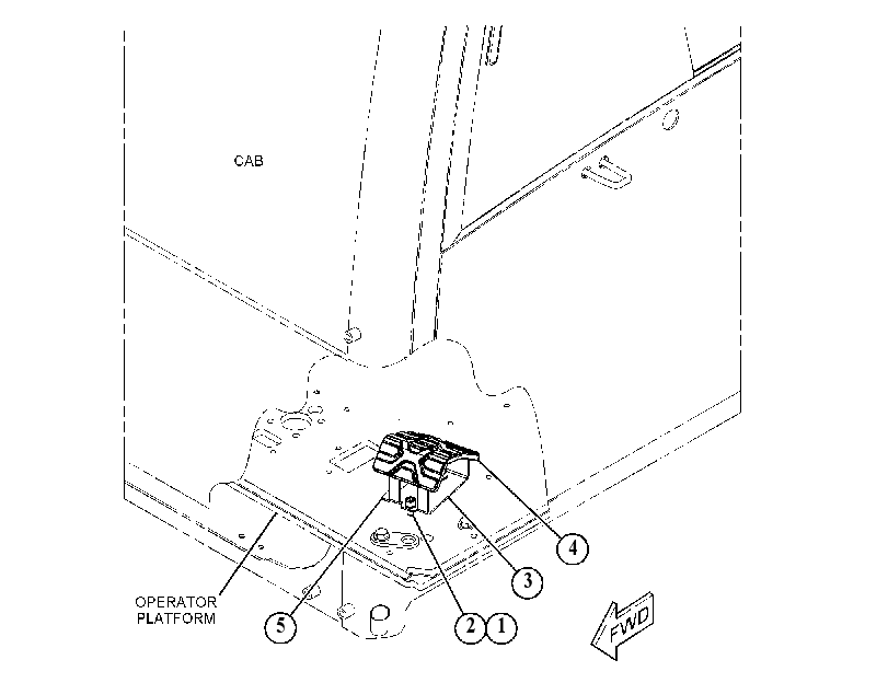 FOOTREST GP 5383896 CAT