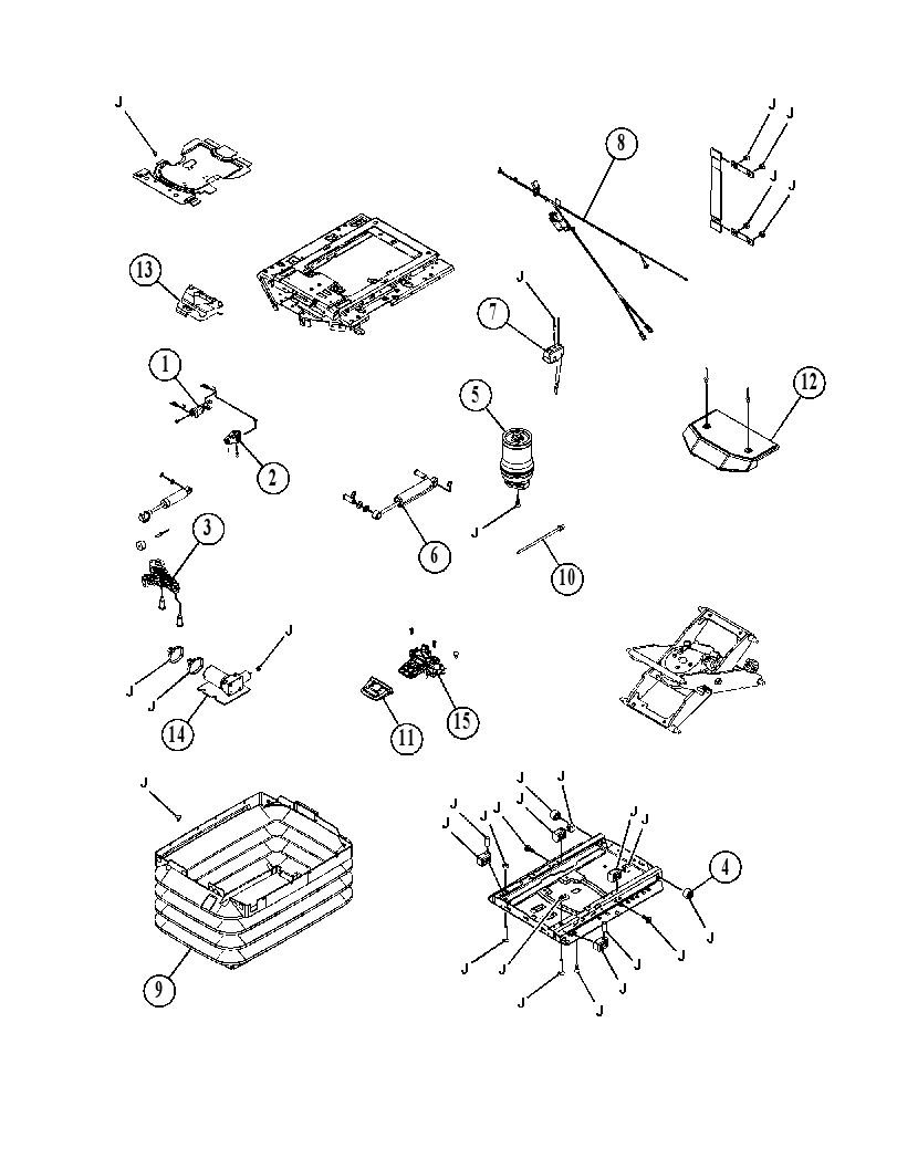 KIT-SEAT SUSPENSION 5795014 CAT