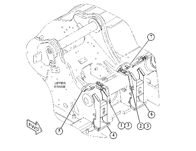 SUPPORT GP-BOOM CYLINDER 5901575 CAT