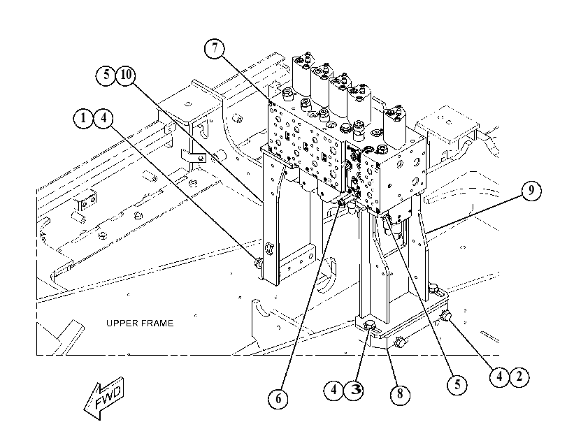 Управляющий клапан с креплением 5236375 CAT