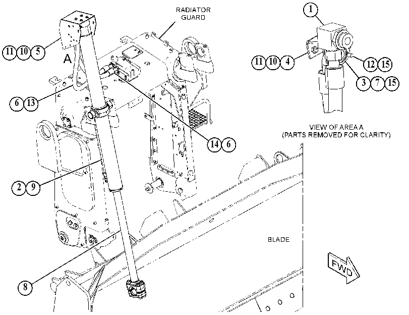 CYLINDER & LINES GP-LIFT 5405083 CAT