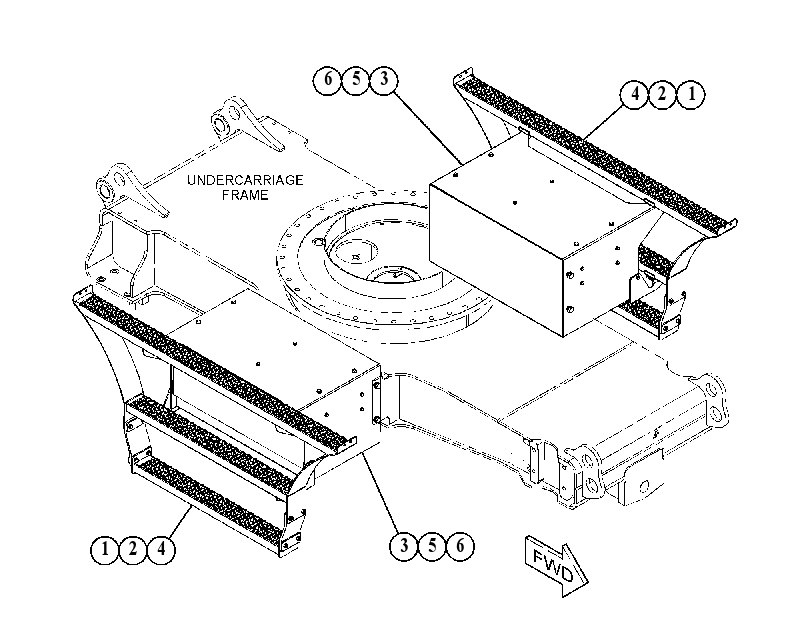 MOUNTING GP-STEP & TOOL BOX 5565560 CAT
