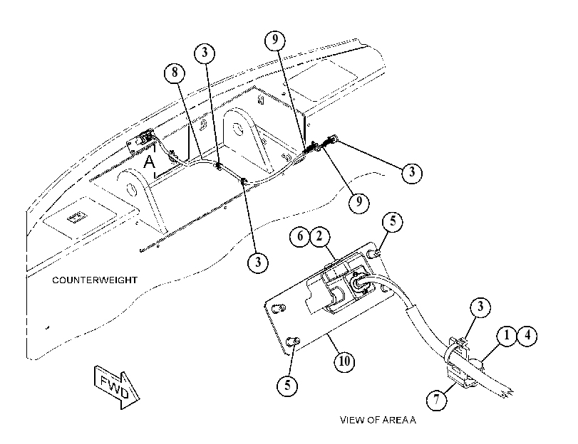 Камера с креплением 5328617 CAT