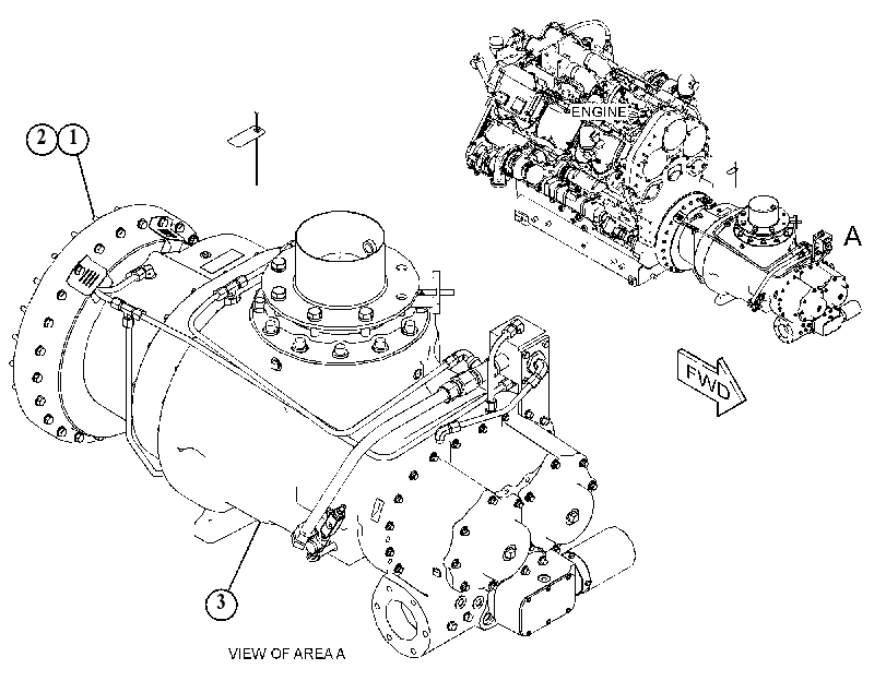 AIR COMPRESSOR & MOUNTING GP 5609732 CAT