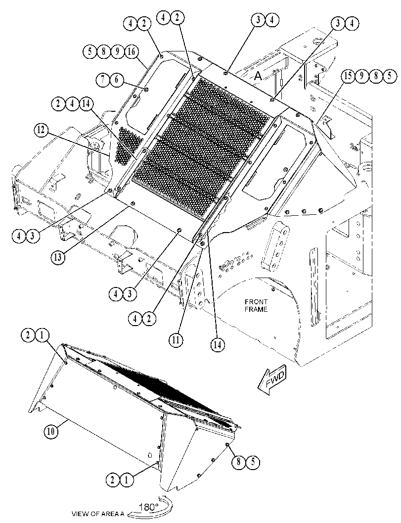 ENCLOSURE GP-REAR 5419964 CAT