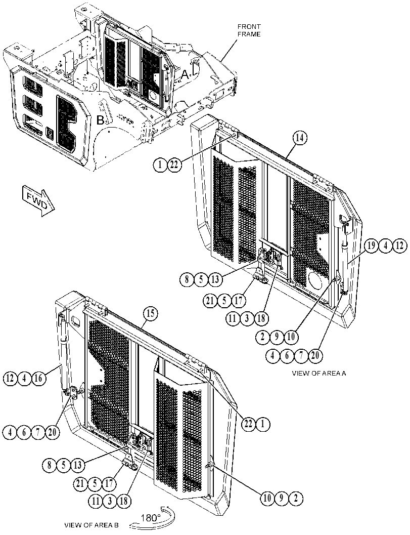 Дверь смотровая 5419965 CAT